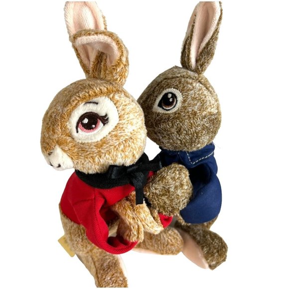 Peter Rabbit & Flopsy Plush Slap Bracelet Magnetic Dan Dee Bunny Stuffed Toy - Picture 11 of 12